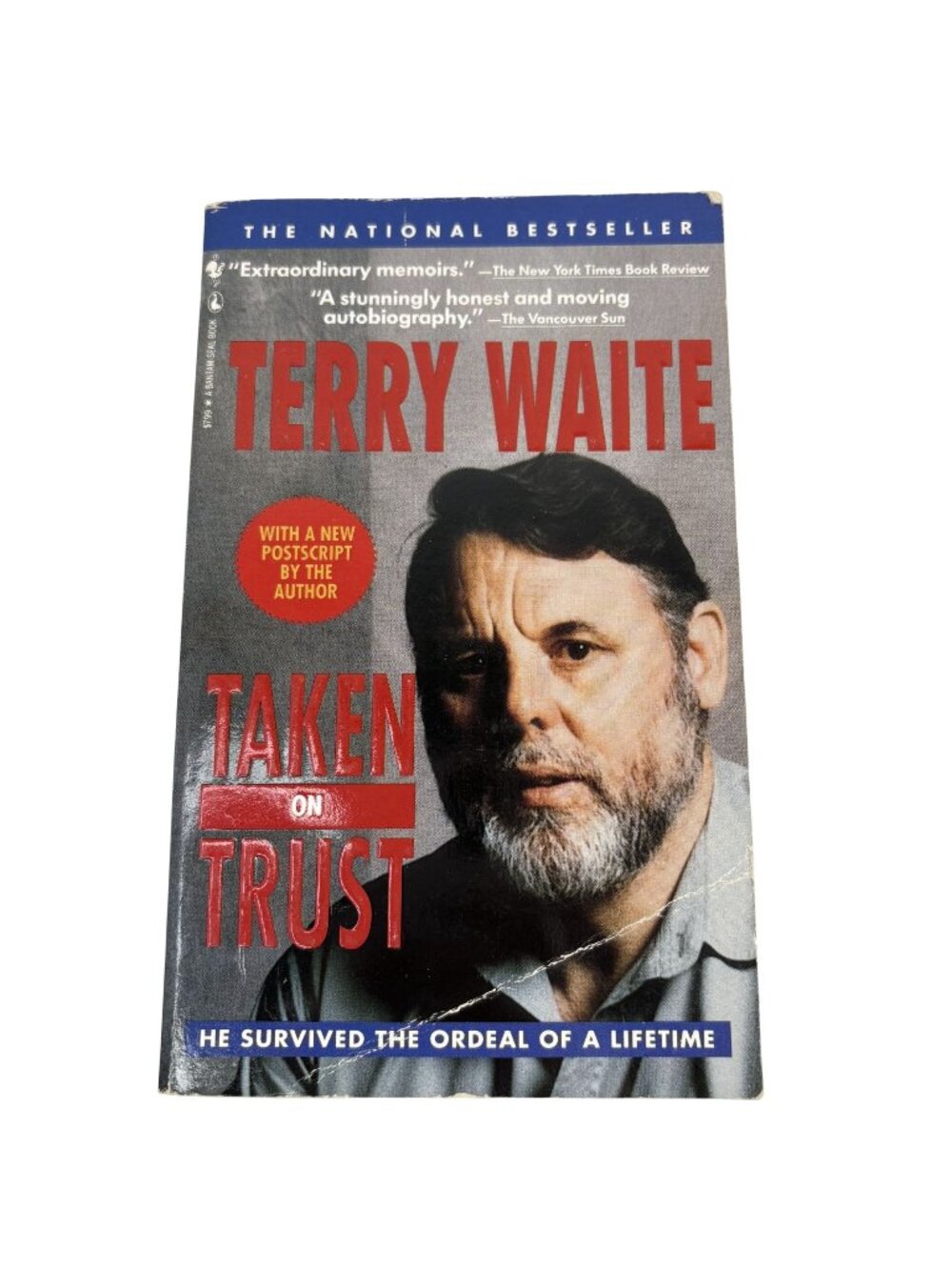 Terry Waite - Taken On Trust - Vintage Paperback Biography Book - National Bests